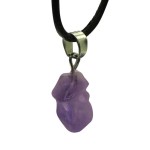 Natural Amethyst Point Gemstone Pendant